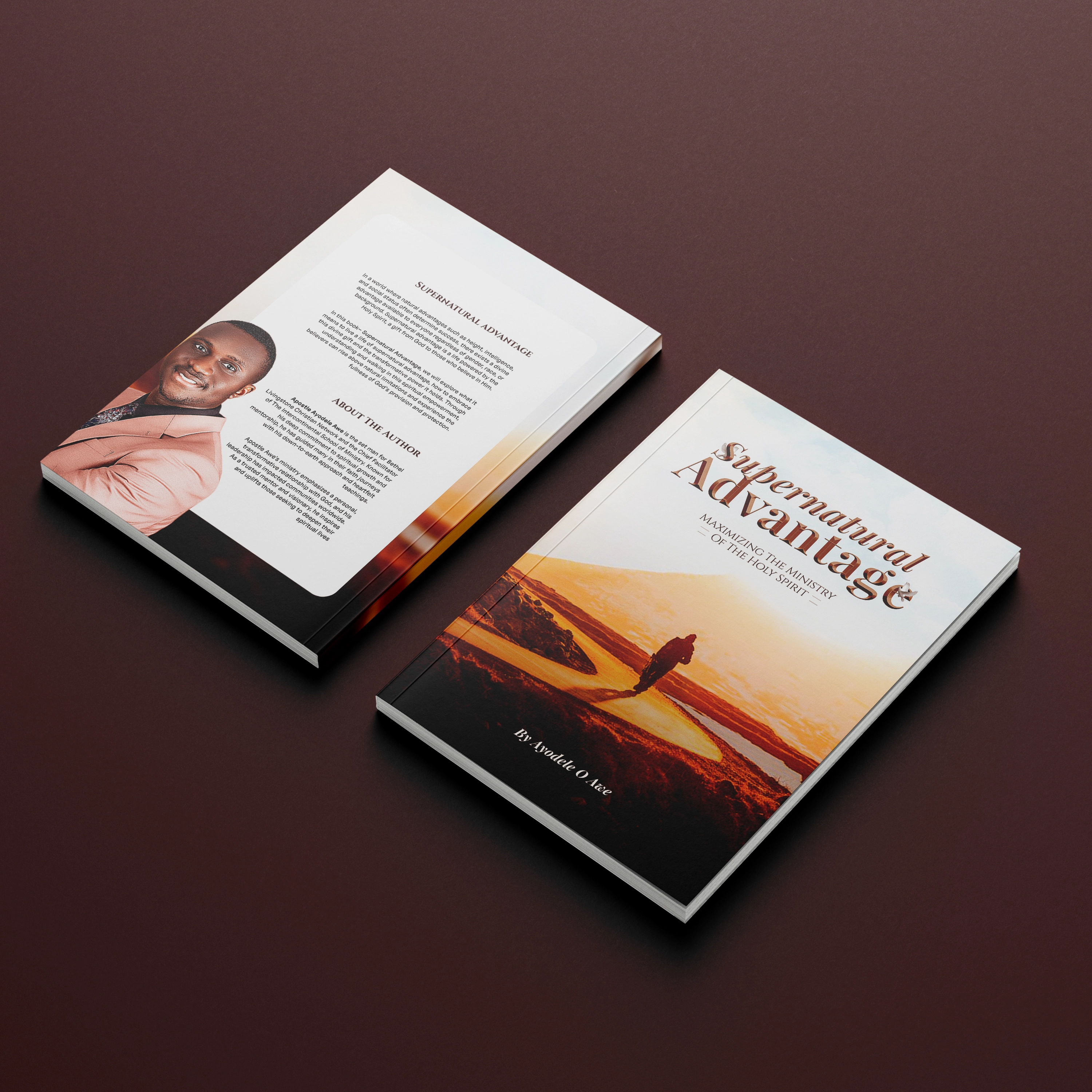 A book cover designed to visually express the believer's journey with the
                        Holy Spirit, capturing the promise of divine guidance, purpose, and spiritual
                        transformation.